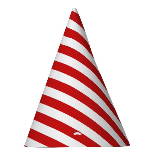 Patroon rode en witte streep feesthoedjes (Rechts)