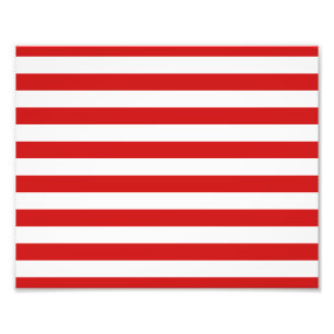 Patroon rode en witte streep foto afdruk