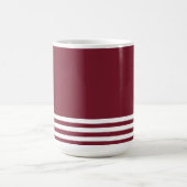 Patroon rode en witte strepen koffiemok (Center)