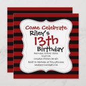 Patroon rode en zwarte dikke laag kaart (Voorkant / Achterkant)