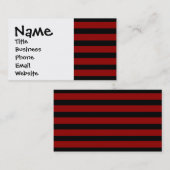 Patroon rode en zwarte dikke laag visitekaartje (Voorkant / Achterkant)