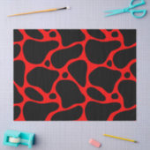 Patroon rode en zwarte Giraffe Tissuepapier (Craft)