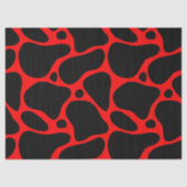 Patroon rode en zwarte Giraffe Tissuepapier (Voorkant)