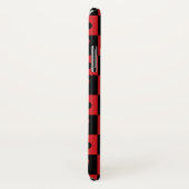 Patroon rode en zwarte-kaartsleuven Case-Mate iPhone case (Achterkant / rechts)