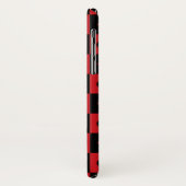 Patroon rode en zwarte-kaartsleuven Case-Mate iPhone case (Achterkant/links)