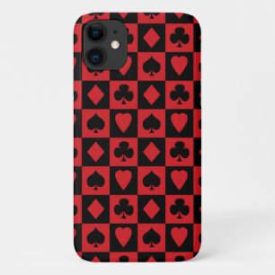 Patroon rode en zwarte-kaartsleuven Case-Mate iPhone case
