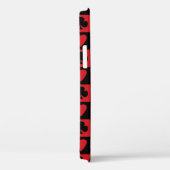Patroon rode en zwarte-kaartsleuven Case-Mate iPhone case (Achterkant / Rechts)