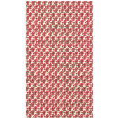 Patroon rode en zwarte oosterse papavers op wit tafelkleed (Voorkant)