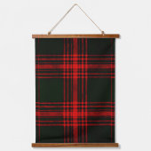 patroon rode en zwarte tartan hangend wandkleed (Voorkant)