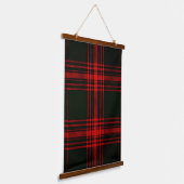 patroon rode en zwarte tartan hangend wandkleed (Gebogen)