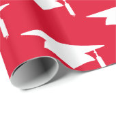 Patroon rode graduvaten - Afstuderen Cadeaupapier (Rol Hoek)