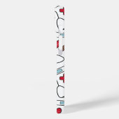 Patroon rode harten verpleegster Case-Mate iPhone case (Achterkant / Links)