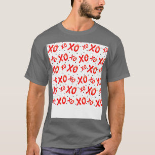 Patroon rode kruizen en kussens t-shirt