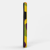 Patroon rode Paarse Oranje gele Retrocirkels Case-Mate iPhone Case (Achterkant/rechts)