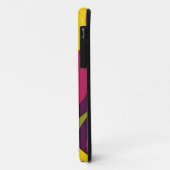 Patroon rode Paarse Oranje gele Retrocirkels Case-Mate iPhone Case (Achterkant/links)