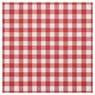 Patroon rode rode bloedkooi met tartan stof
