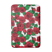 patroon rode rozen badmat (Voorkant Verticaal)