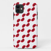 patroon rode rozen Case-Mate iPhone case (Achterkant)