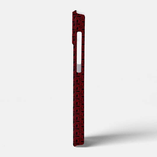 patroon rode rozen Case-Mate iPhone case (Achterkant / Links)