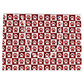 Patroon rode speldepots Afdrukcontrole Groot Cadeauzakje (Achterkant)