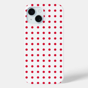 patroon rode stippunten iPhone 15 case