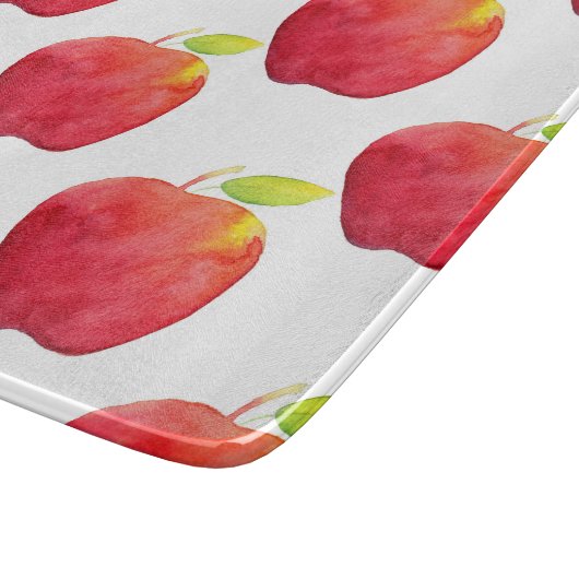 Patroon rode Waterverf Apple Snijplank (Hoek)