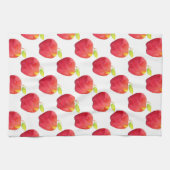 Patroon rode Waterverf Apple Theedoek (Horizontaal)