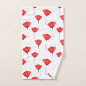 Patroon rode Waterverf Bad Handdoek (Handdoek)
