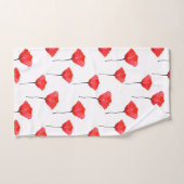 Patroon rode Waterverf Bad Handdoek (Handdoek)