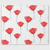 Patroon rode Waterverf Cadeaupapier (Vlak)