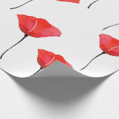 Patroon rode Waterverf Cadeaupapier (Hoek)