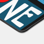 Patroon rode wijn bureaumat (Hoek)