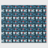 Patroon rode wijn cadeaupapier (Vlak)
