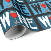 Patroon rode wijn cadeaupapier (Rol Hoek)