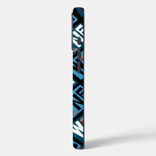 Patroon rode wijn Case-Mate iPhone case (Achterkant / Links)