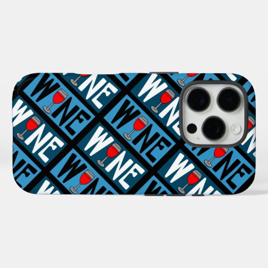 Patroon rode wijn Case-Mate iPhone case (Achterkant (horizontaal))