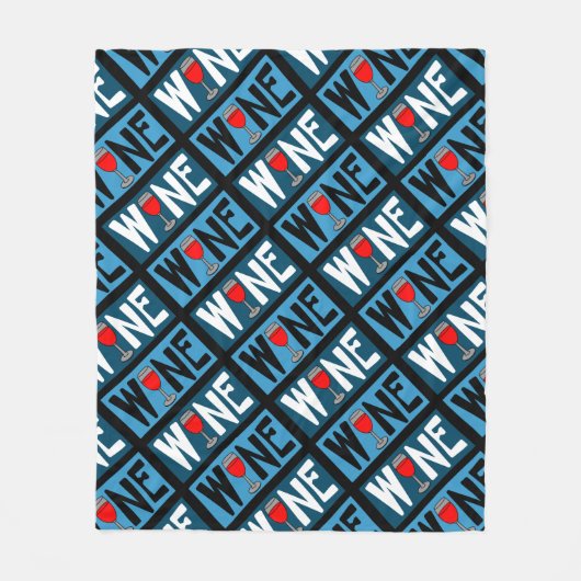 Patroon rode wijn fleece deken (Voorkant)