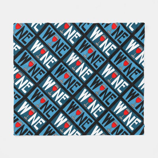 Patroon rode wijn fleece deken (Voorkant (Horizontaal))