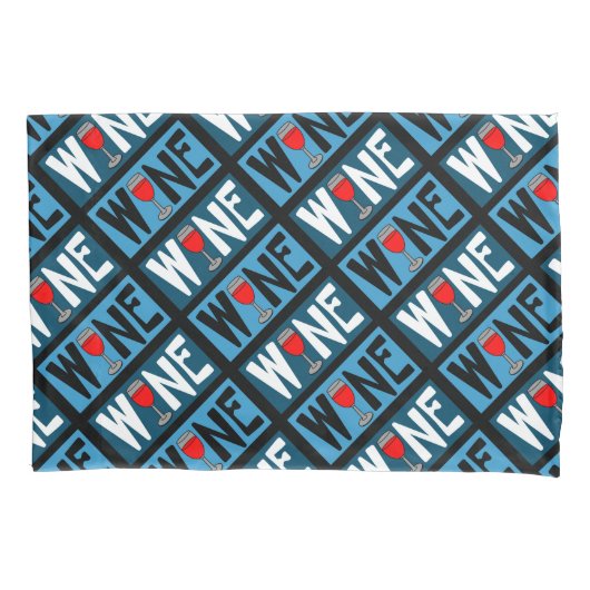 Patroon rode wijn kussensloop (Voorkant)