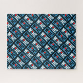 Patroon rode wijn legpuzzel (Horizontaal)