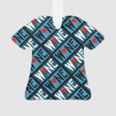 Patroon rode wijn ornament (achterkant)