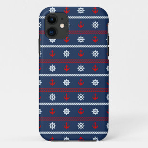 Patroon rode witte en blauwe oceaan Case-Mate iPhone case