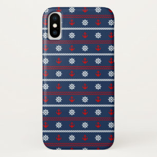 Patroon rode witte en blauwe oceaan Case-Mate iPhone case