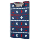 Patroon rode witte en blauwe oceaan klembord (Links)