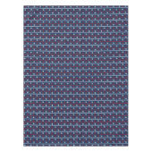 Patroon rode witte en blauwe oceaan tafelkleed (Voorkant)