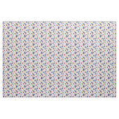 Patroon rode witte en blauwe Terrazzo Tile Stof (Yard (91,4 cm))