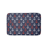 Patroon rode witte en blauwe zee badmat (Voorkant)