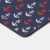 Patroon rode witte en blauwe zee bureaumat (Hoek)