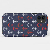 Patroon rode witte en blauwe zee Case-Mate iPhone case (Achterkant (horizontaal))