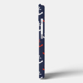 Patroon rode witte en blauwe zee Case-Mate iPhone case (Achterkant / Links)